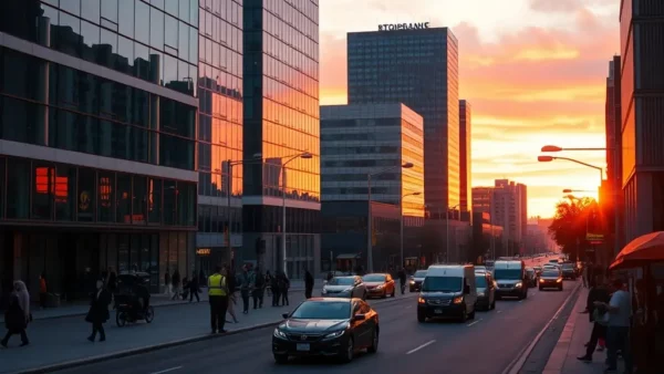 Calgary skyline at sunset, representing local estate planning resources.